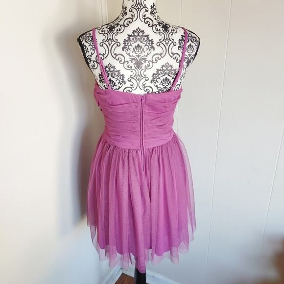 BCX Shimmer Tulle Mini Dress - Picture 2 of 4